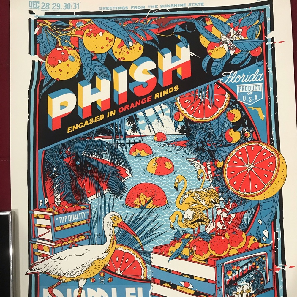 Limited edition Phish poster 2009